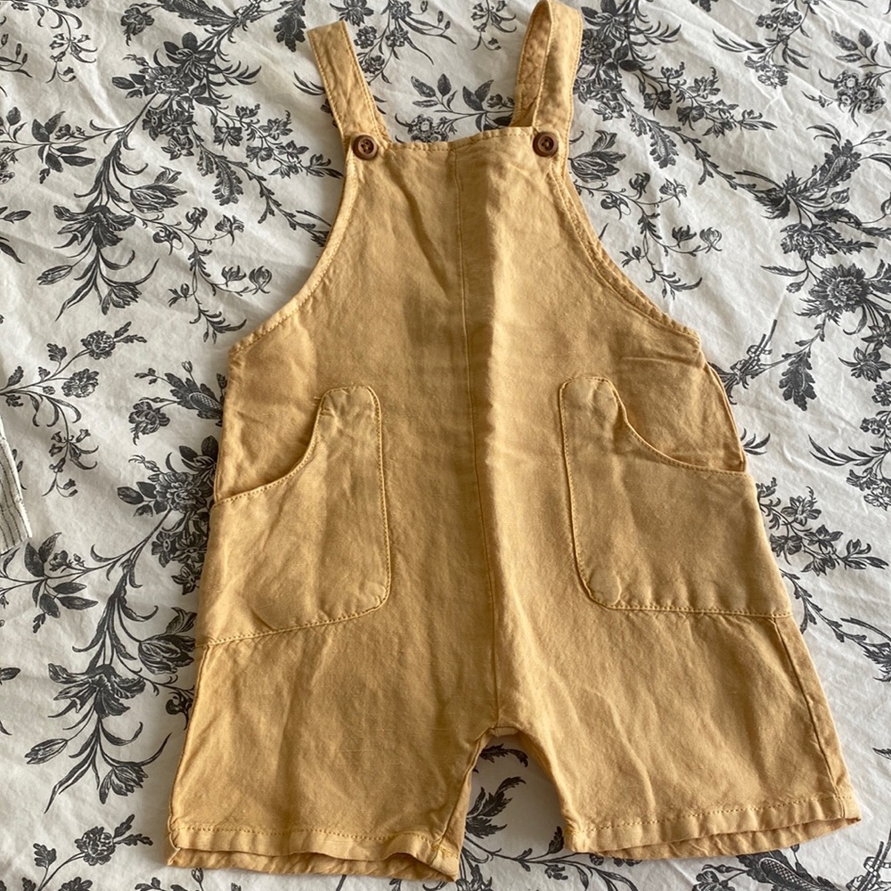 Overalls, zara, 18-24m, linen, pockets on the sides